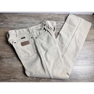 Wrangler Made in USA Tan Denim Jeans 34 x 30 936TAN